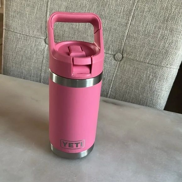 YETI RAMBLER JR. 12 OZ KIDS WATER BOTTLE PINK - Picture 4 of 16